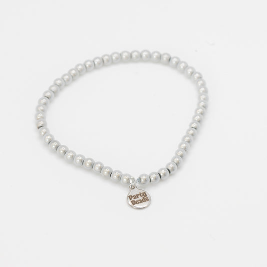 White Bracelet Small Bead (4mm)