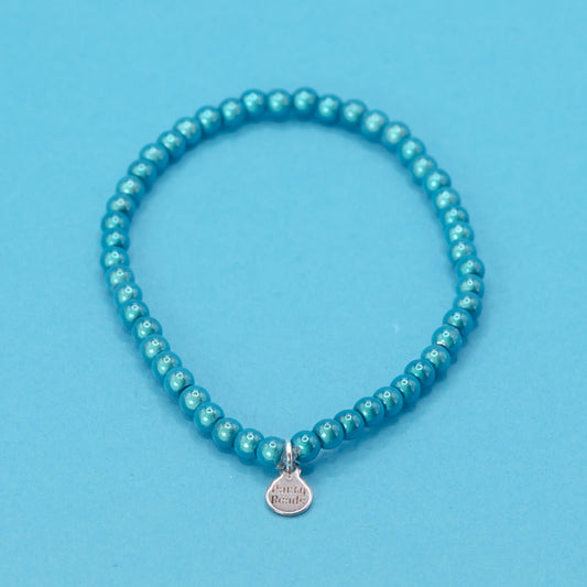 Turquoise Blue Bracelet Small Bead (4mm)