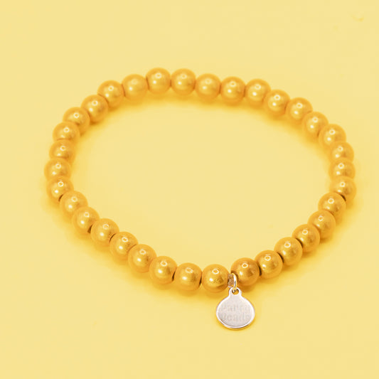 Dark Gold Bracelet Medium Bead (6mm)